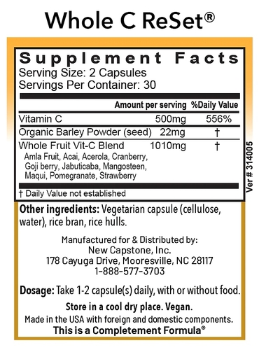 Whole C ReSet - Vitamin C - Capsules
