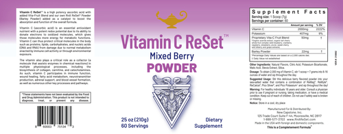 Vitamin C ReSet - Vitamin C - Drink in Powder